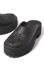 Gucci Perforated Rubber Platform Sandals - Image 2