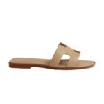Hermes Oran sandal Beige Lin