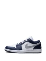 Jordan 1 Low Midnight Navy Wolf Grey - Image 4
