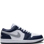 Jordan 1 Low Midnight Navy Wolf Grey