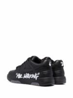 OFF-WHITE Out Of Office OOO "For Walking" Low Tops Black White - Image 3