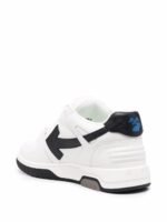 OFF-WHITE Out Of Office OOO 30 MM Low Tops Black White Blue - Image 3