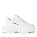 Balenciaga Triple S Synthetic Leather Triple White
