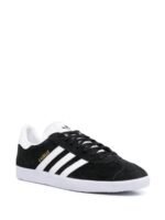 Adidas Gazelle Core Black Cloud White Gold Metallic (PS) - Image 2