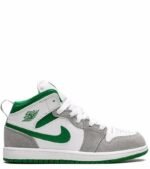 Air Jordan 1 Mid SE "Grey Green “ Kids