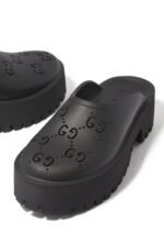 Gucci Perforated Rubber Platform Sandals - Image 2