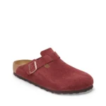 Birkenstock Red Boston Suede Clogs - Image 2