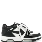 OFF-WHITE Out Of Office OOO Low Tops White Black White