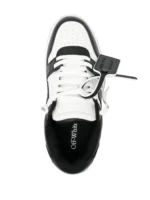 OFF-WHITE Out Of Office OOO Low Tops White Black White - Image 4
