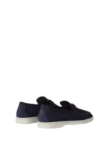 Loro Piana Summer Charms Walk Loafer Suede Ocean Heart - Image 3