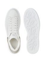 Alexander McQueen Sneakers Women Leather White/Pearl Grey - Image 5