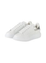 Alexander McQueen Sneakers Women Leather White/Pearl Grey - Image 2
