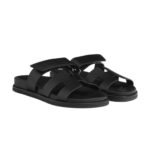 Hermes Chypre Sandal Noir Calfskin Leather - Image 2