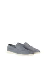 Loro Piana Summer Walk Loafer Suede Frozen Blue - Image 2