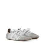 Louis Vuitton LV Sneakerina Metallic Grained Silver - Image 2