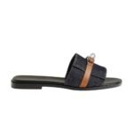 Hermes Giulia sandal Bleu Brut Naturel