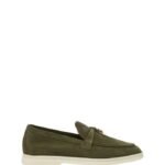Loro Piana Summer Charms Walk Loafer Suede Ribbon Green