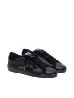 Golden Gosse Super-Star in black nappa with black suede star and heel tab - Image 2