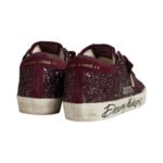 Golden Goose Super-Star LTD in cherry glitter with cherry suede star(Women's) - Image 3