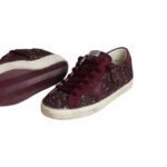 Golden Goose Super-Star LTD in cherry glitter with cherry suede star(Women's) - Image 4