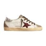 Golden Goose White Grey Red Glitter Women’s Shoes