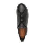 Zegna Triple Stitch Sneakers Black - Image 3