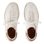 Loro Piana Tennis lace-up Suede Sneakers white - Image 3