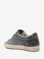Golden Goose Super Star trainers with glitter upper and silver metallic leather star - Image 3