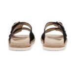 BRUNELLO CUCINELLI Suede Double-Strap Sandals Black - Image 3