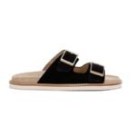 BRUNELLO CUCINELLI Suede Double-Strap Sandals Black