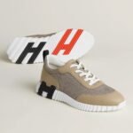 HERMES MEN Beige BOUNCING SNEAKER - Image 3